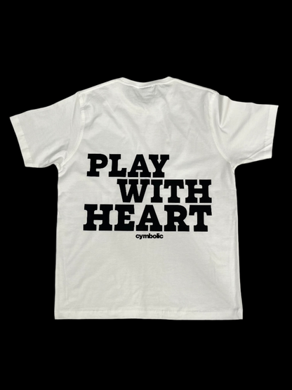 Red Cymbals T-Shirt Cymbolic - Play with Heart T-shirt Cymbolic - Play with Heart T-shirt